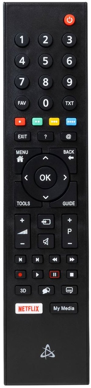 SBOX dálkový ovladač pro televizory Grundig, černá