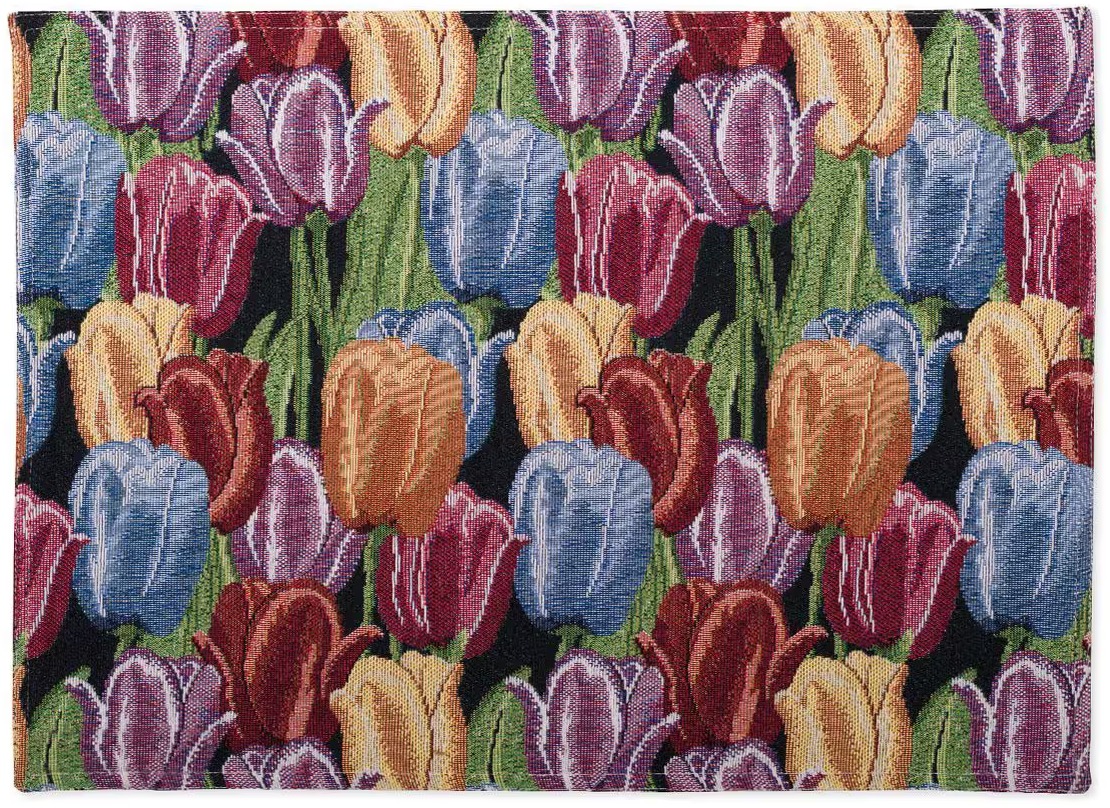 SCANquilt prostírání MOTIV tulipány pestrá 32 × 48 cm