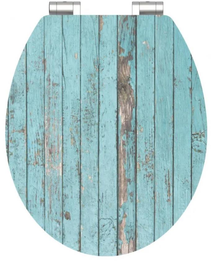 SCHÜTTE BLUE WOOD MDF HG, Soft Close