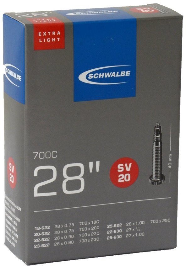 Schwalbe duše 28" SV20 40mm 18/25-622 extra light