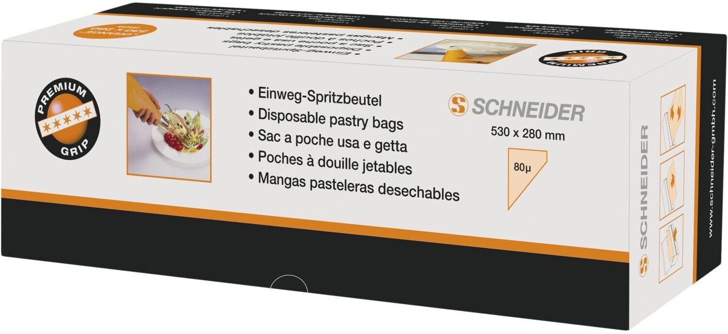 SCHNEIDER Jednorázové cukrářské sáčky, 100 ks, délka 530 mm, šířka: 280 mm