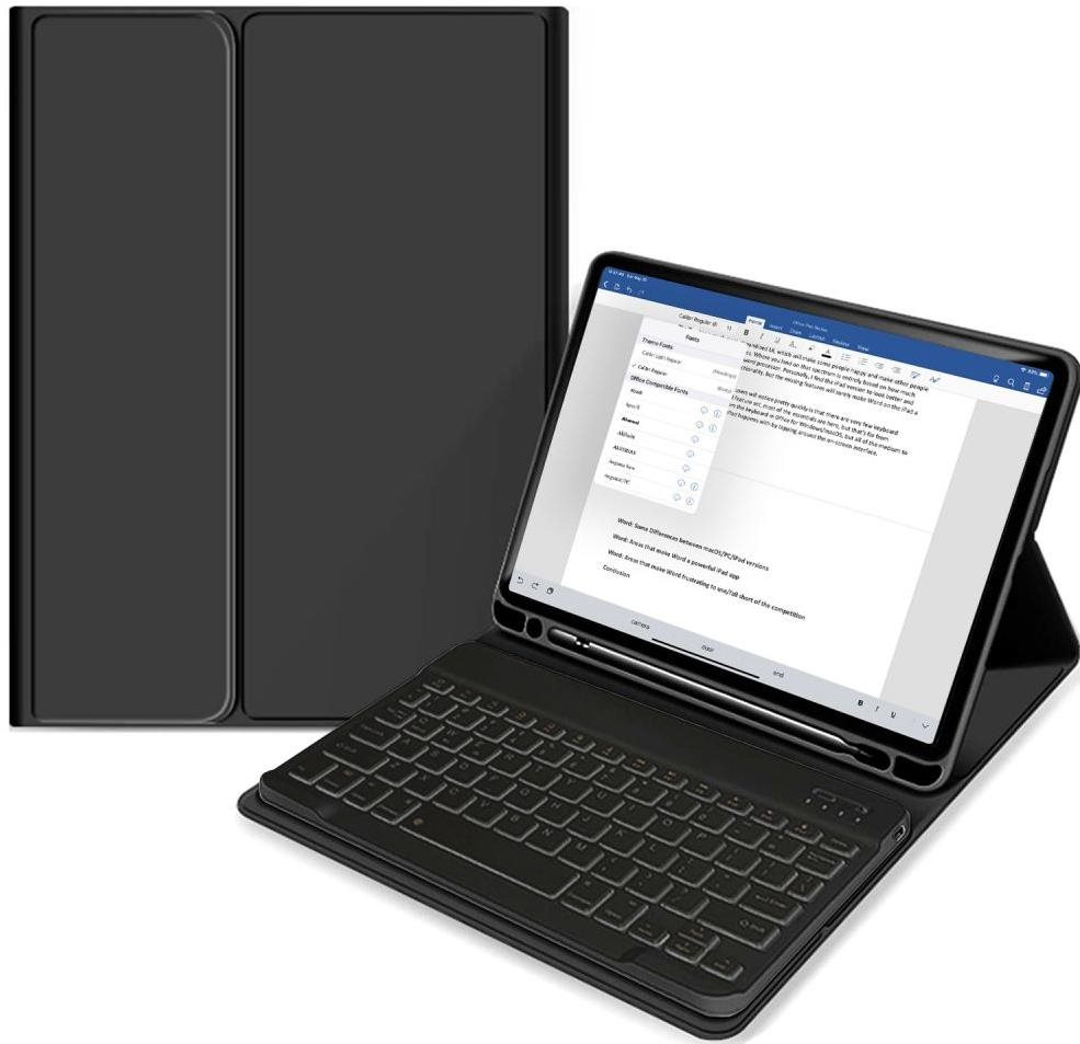 Tech-Protect SC Pen pouzdro s klávesnicí na iPad Air 4 2020 / 5 2022, černé