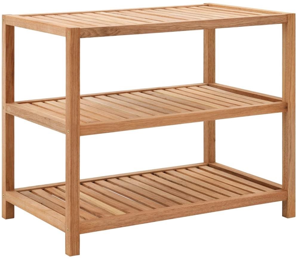 Koupelnový regál z masivního ořechového dřeva SHUMEE