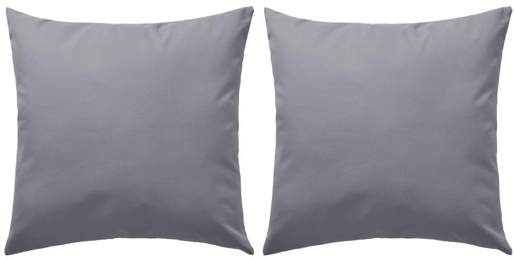 Venkovní polštářky 2 ks 45x45 cm šedé