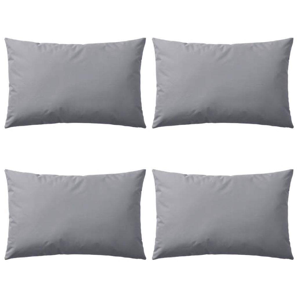 Venkovní polštáře 4 ks 60x40 cm šedé