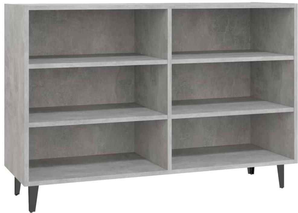 Příborník betonově šedý 103,5 × 35 × 70 cm dřevotříska