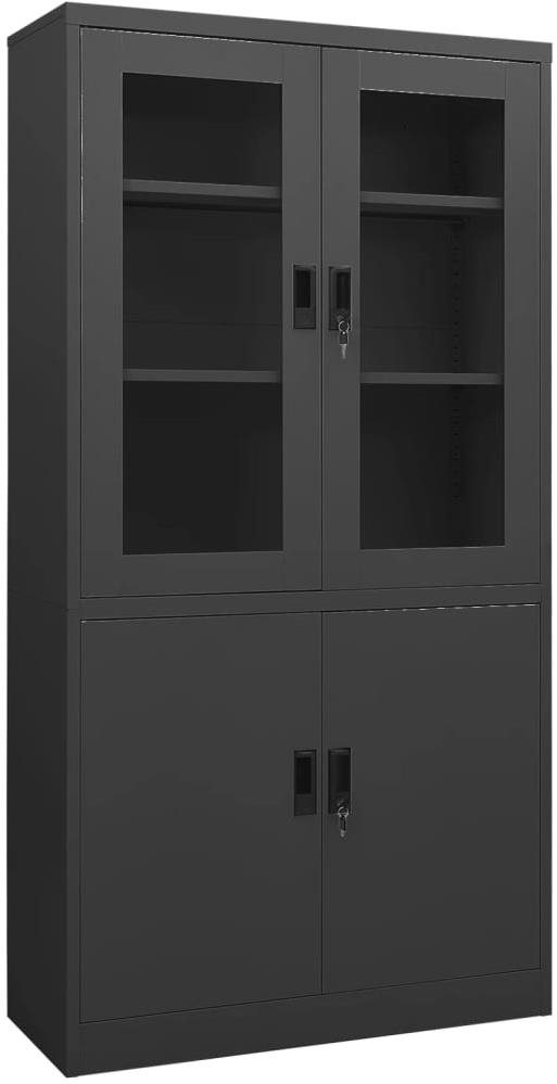 Antracitová skříň SHUMEE 90x40x180 cm