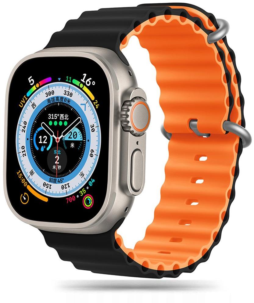 Tech-Protect Iconband Pro pro Apple Watch 42/44/45/49mm, black / orange