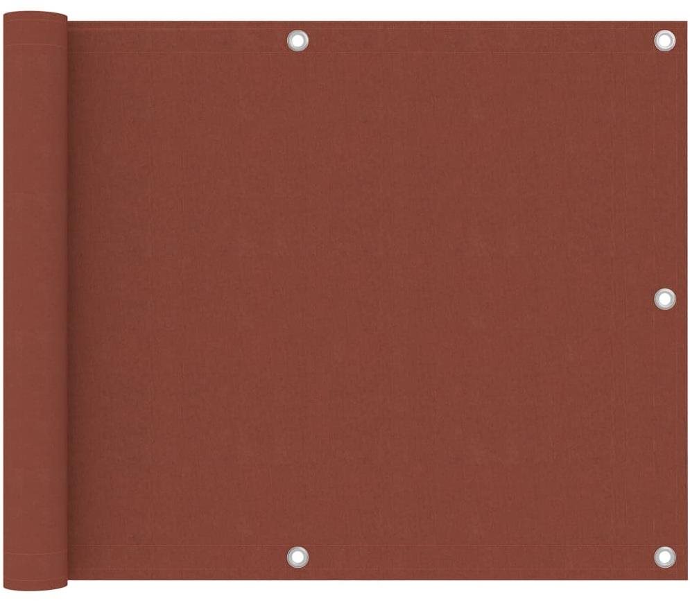Balkónová zástěna cihlová 75×300 cm oxfordská látka 134972