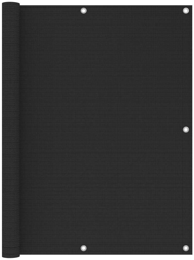 Balkónová zástěna HDPE 120×500 cm antracitová 310846