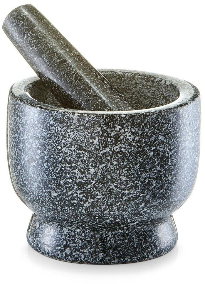 Zeller, Kuchyňský Hmoždíř GRANIT s paličkou, černý, 12×10 cm,