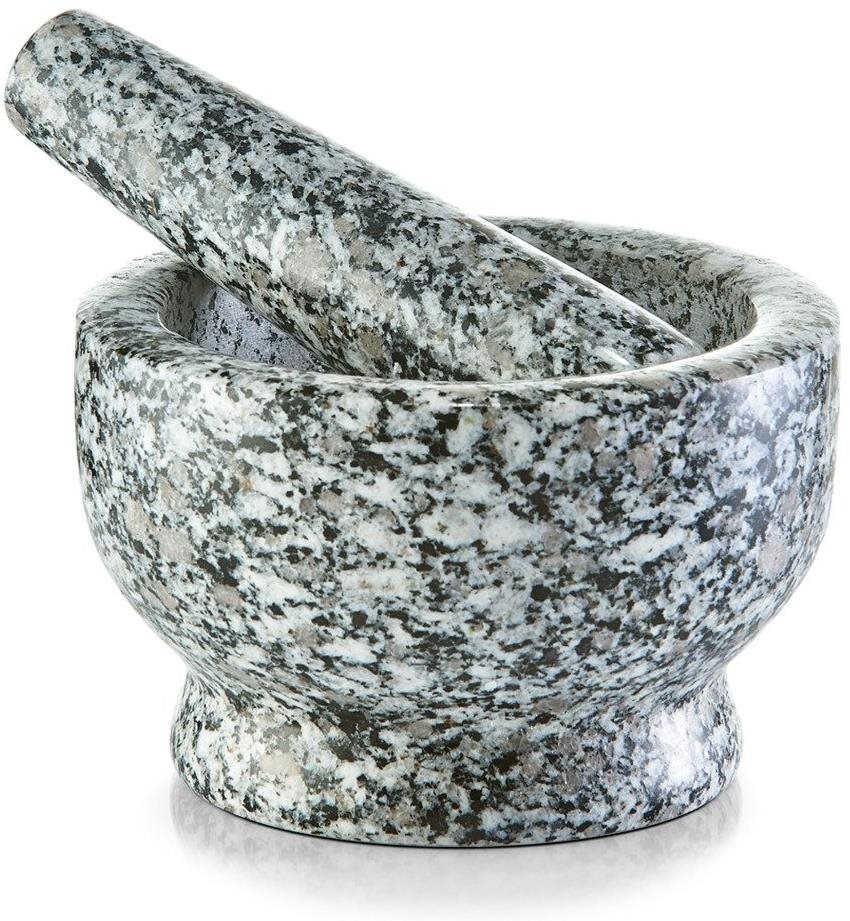 Zeller, Kuchyňský Hmoždíř GRANIT s paličkou, šedý, 13×8 cm