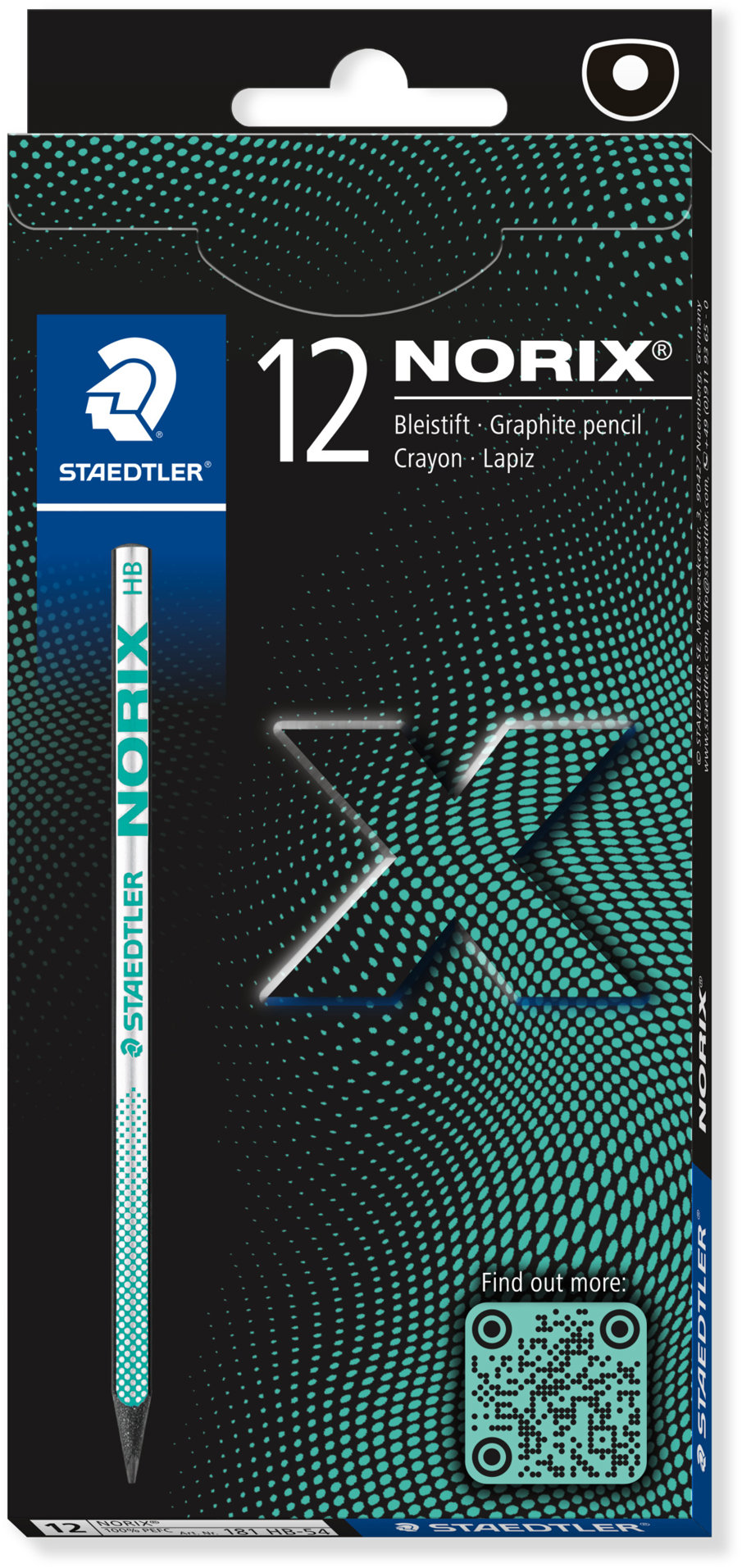 STAEDTLER Norix 181, HB, zelená - balení 12 ks