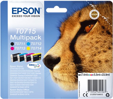 Epson T0715 multipack inkoustových náplní