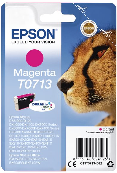Epson T0713 purpurová - spolehlivá a efektivní inkoustová tiskárna