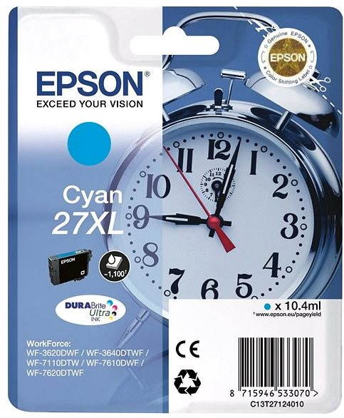 Epson T2712 27XL azurová inkoustová kazeta