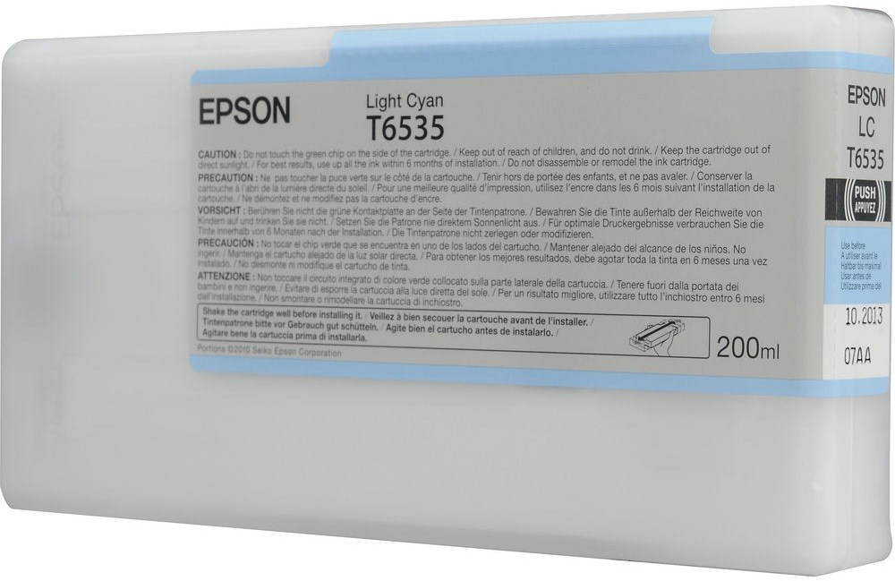 Inkoust Epson T6535 světle azurová