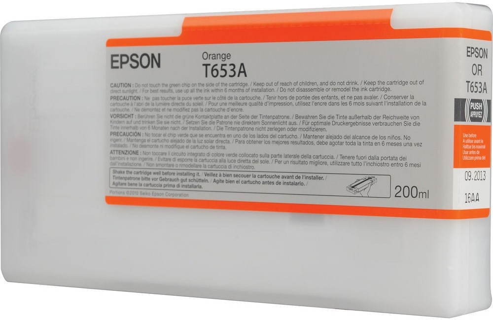 Epson T653A oranžová inkoustová kazeta