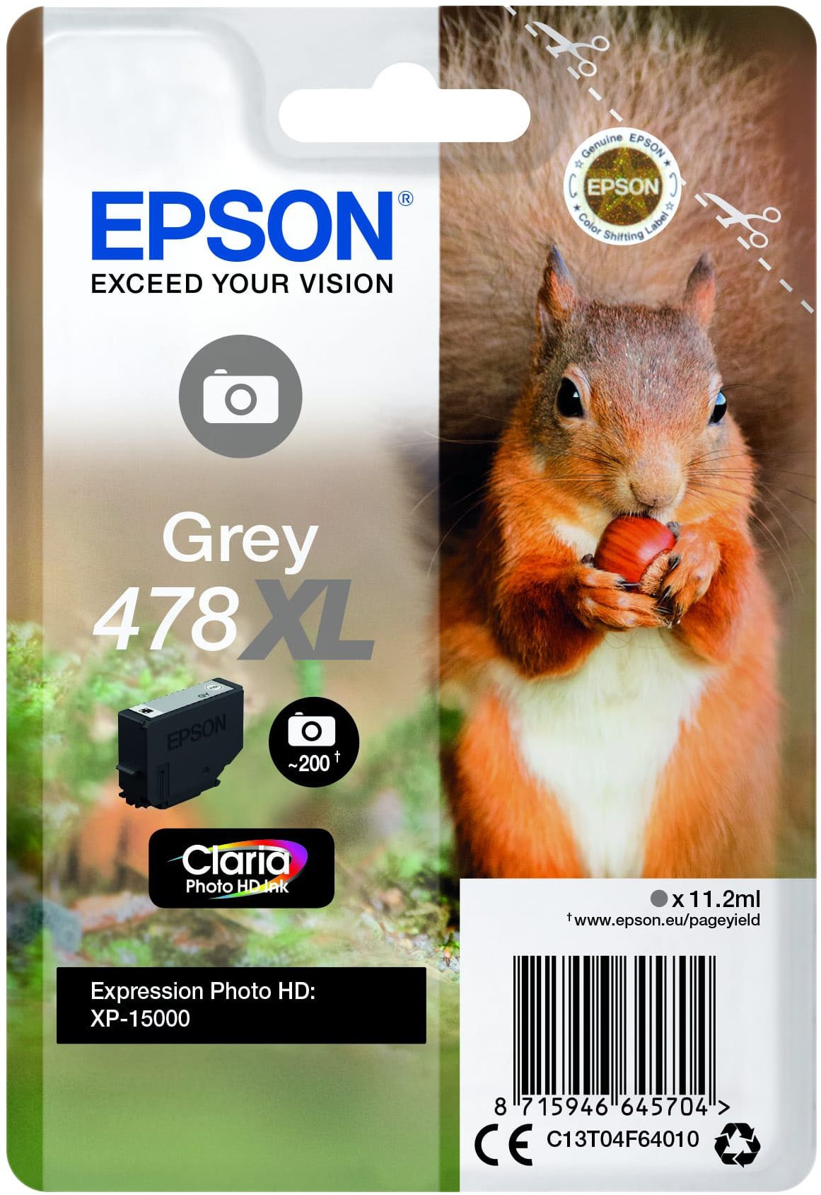 Epson 478XL šedá