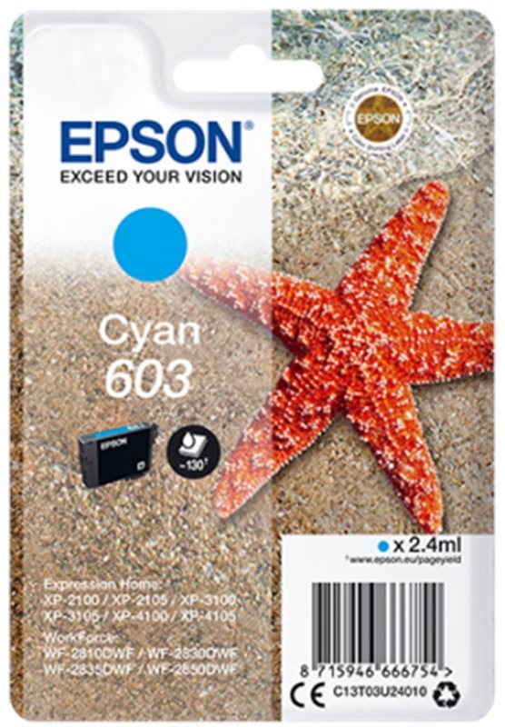 Epson 603 azurová