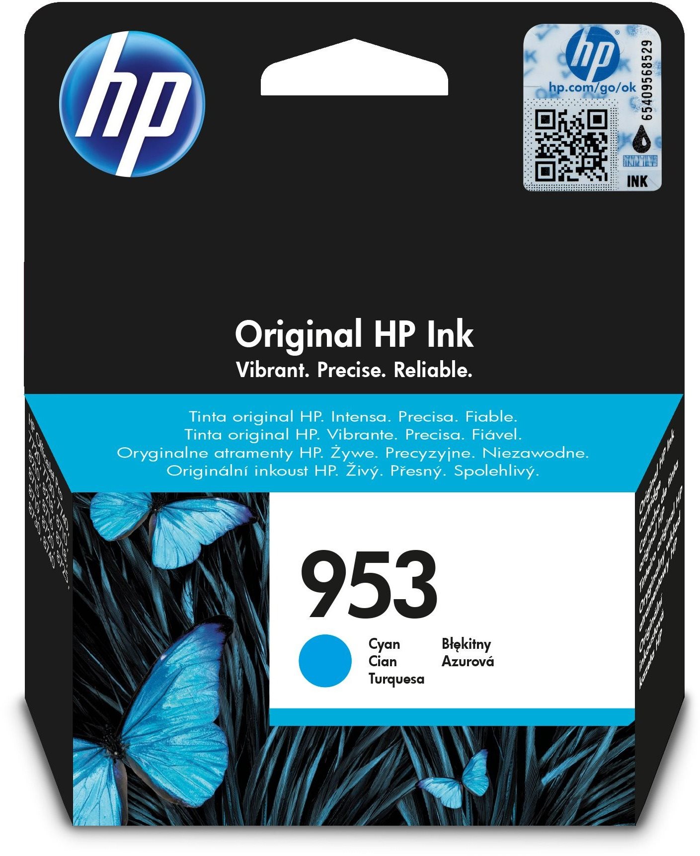 HP F6U12AE č. 953 azurová