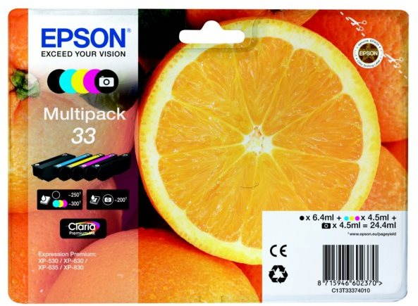 Epson T33 Multipack inkoustové kazety