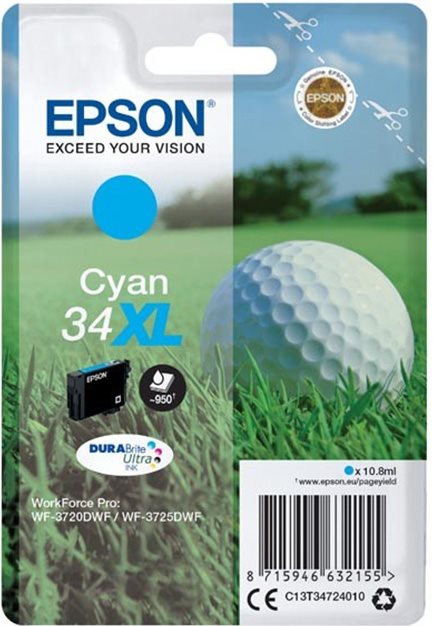 Epson T3472 XL azurová