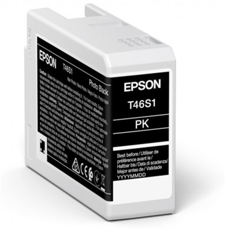 Epson Singlepack Photo Black T46S1 UltraChrome Pro 10 ink 25ml