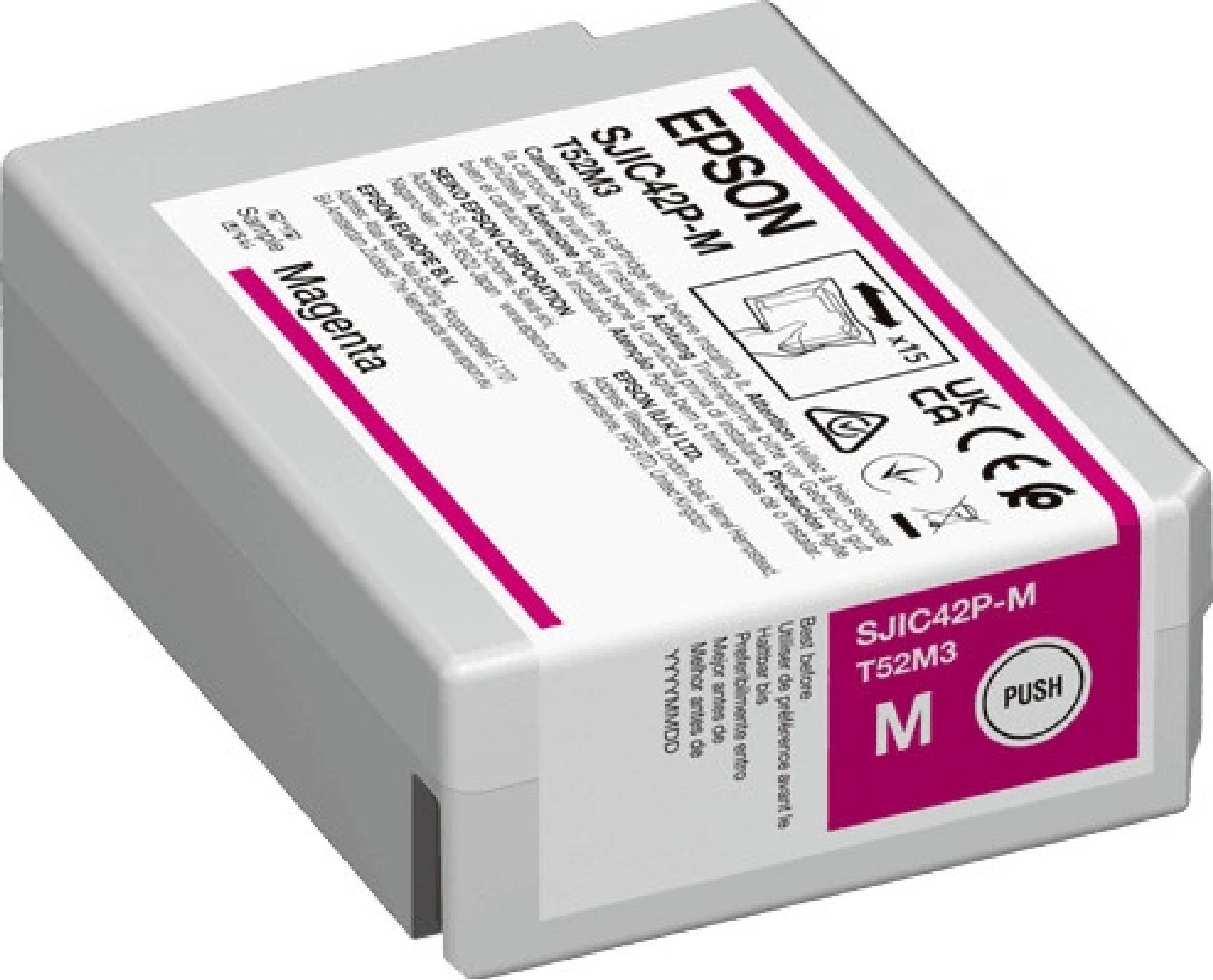 Epson SJIC42P-M ink cartridge pro C4000e purpurová