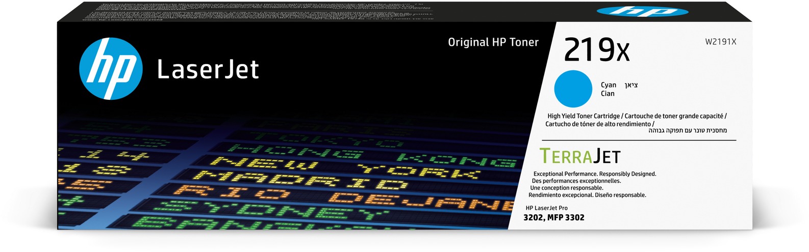 HP W2191X č. 219X azurový