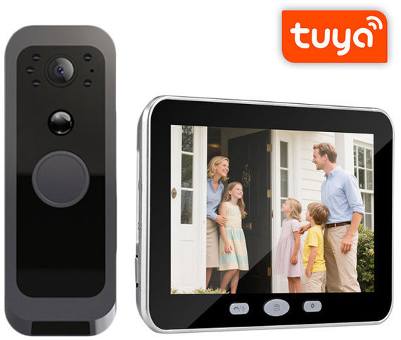SECUTEK bezdrátový Wi-Fi s LCD displejem TPD10-W