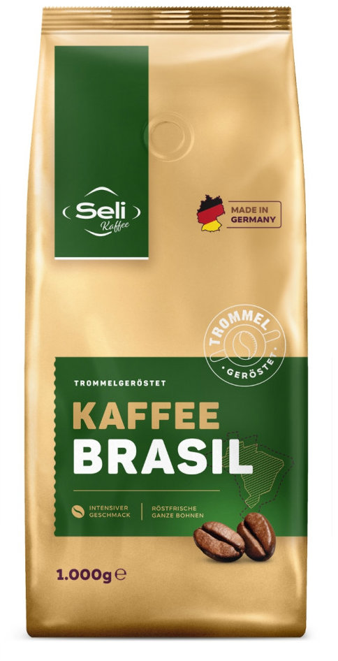 Seli Kaffee Brasil, zrnková káva, 1000 g V617105