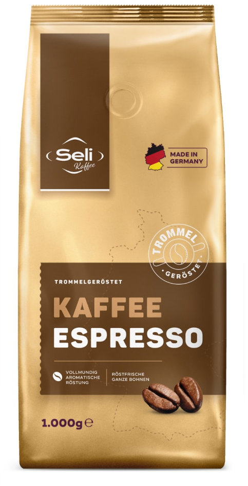 Seli Kaffee Espresso, zrnková káva, 1000 g V617112