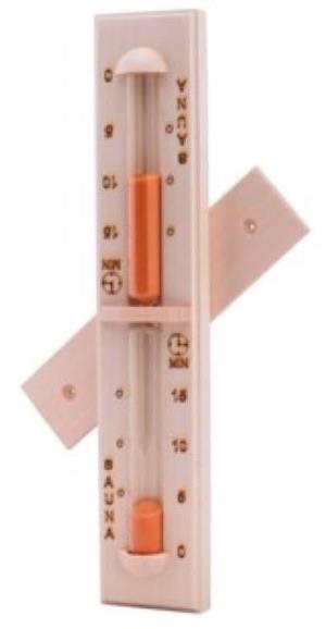 SENTIOTEC Přesýpací hodiny do sauny - oranžový písek, 15 min