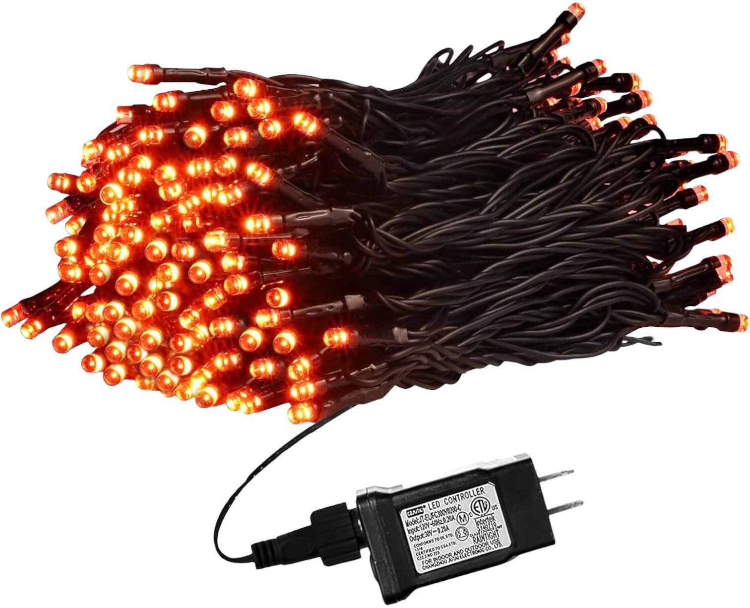 Senzanakupy Venkovní řetěz 30 m 300 LED, červený, 8 programů