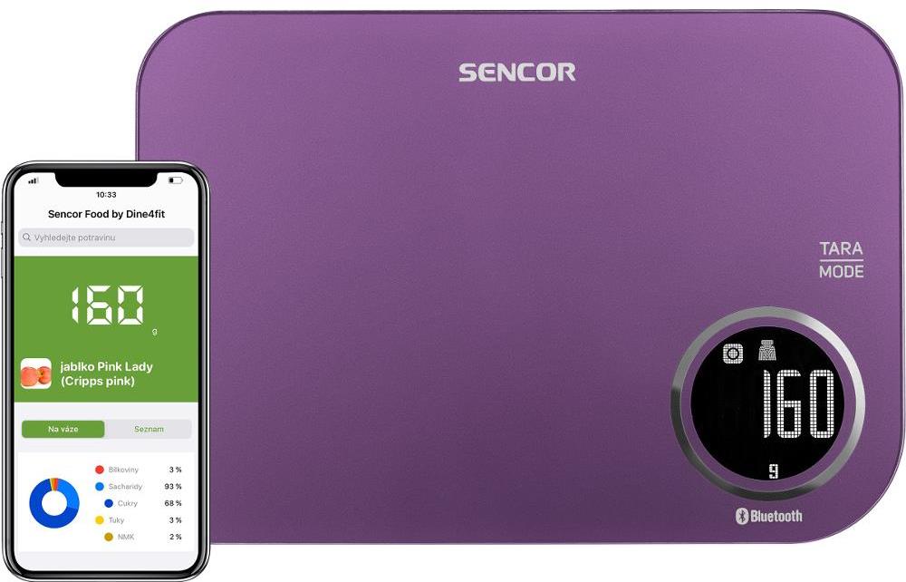 SENCOR SKS 7073VT Chytrá kuchyňská váha