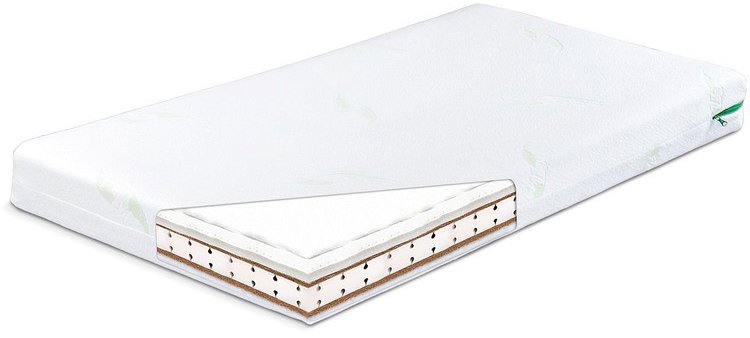 SENSILLO Kvalitní latexová dětská matrace 140 × 70 cm, čtyři vrstvy, antialergická, Aloe Vera