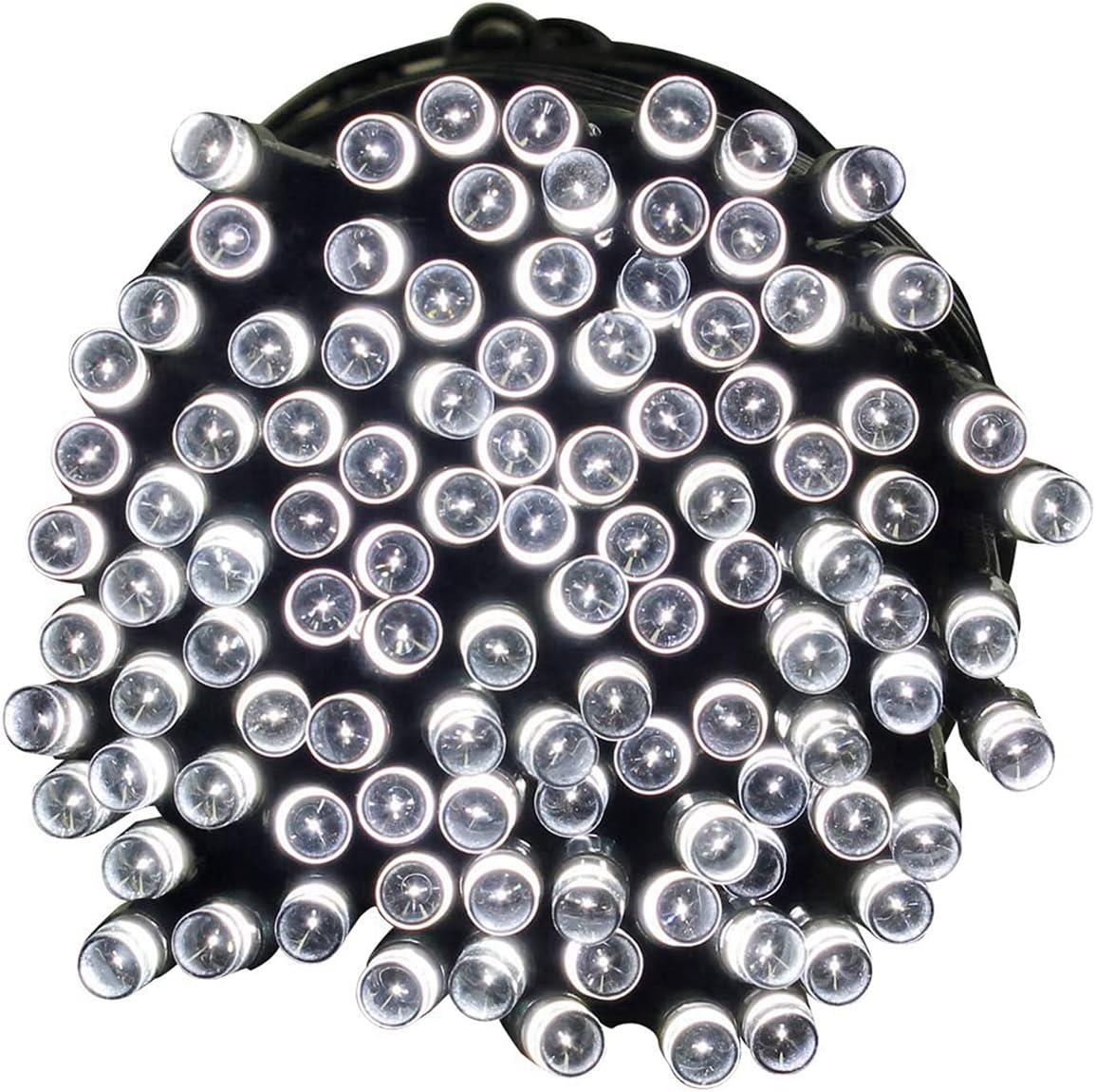 Vnitřní vánoční řetěz 5 m 50 LED na baterie, studená bílá