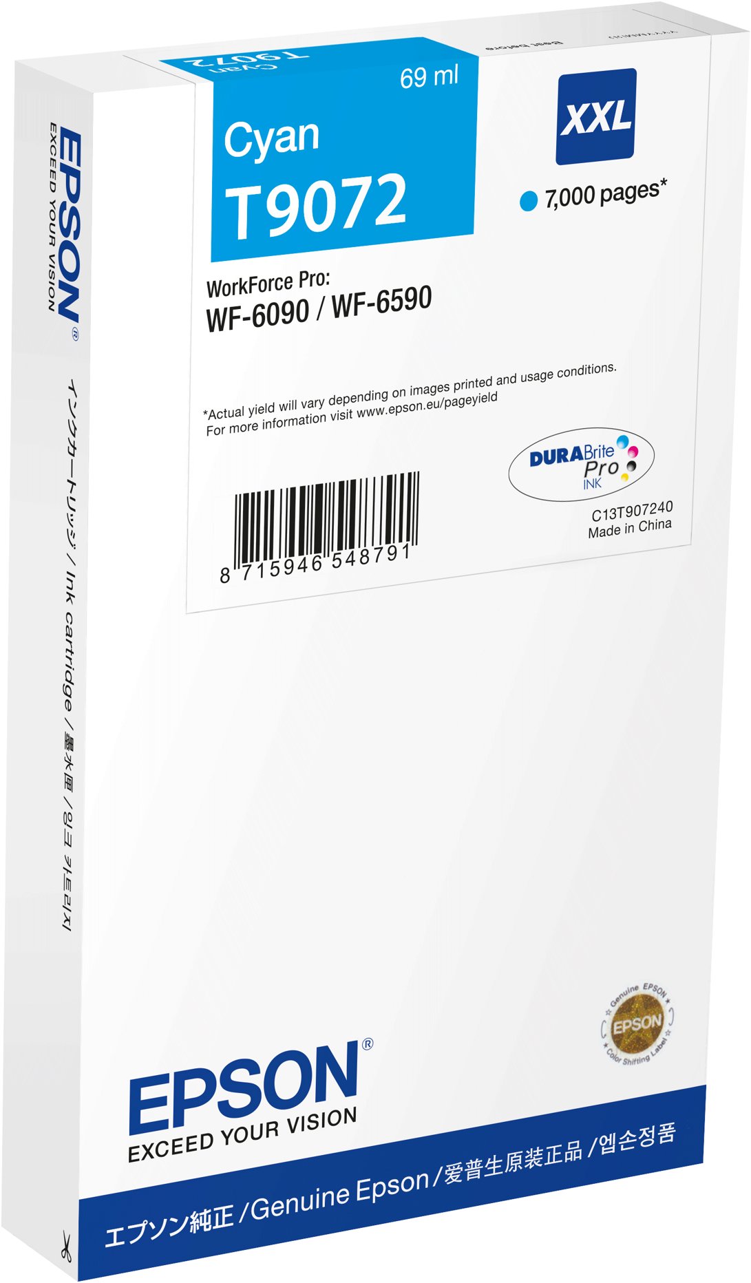 Epson C13T90724N XXL azurová