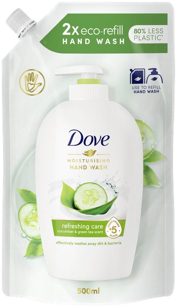 DOVE Okurka a zelený čaj náhradní náplň 500 ml