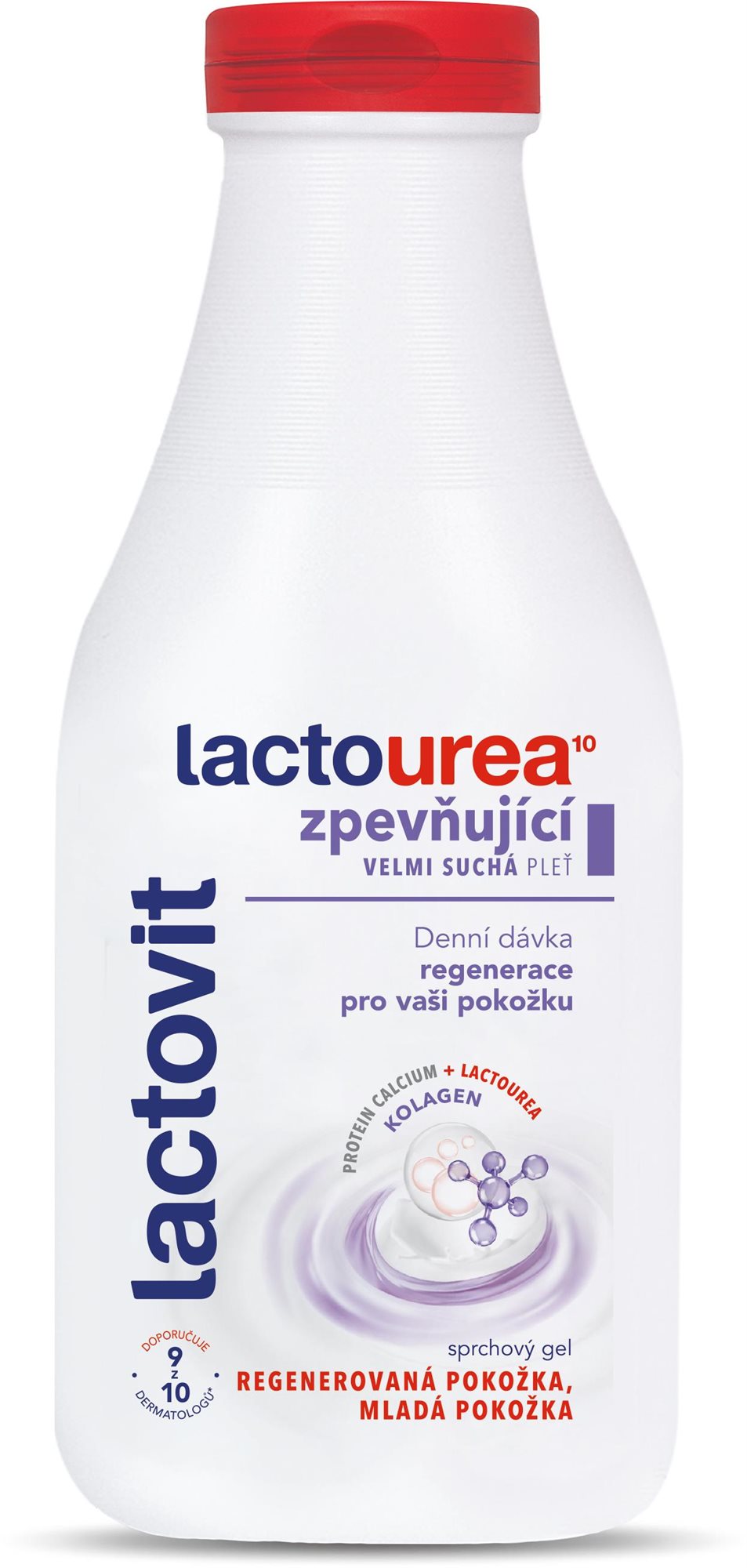 LACTOVIT Lactourea Sprchový Gel Zpevňující 500 ml
