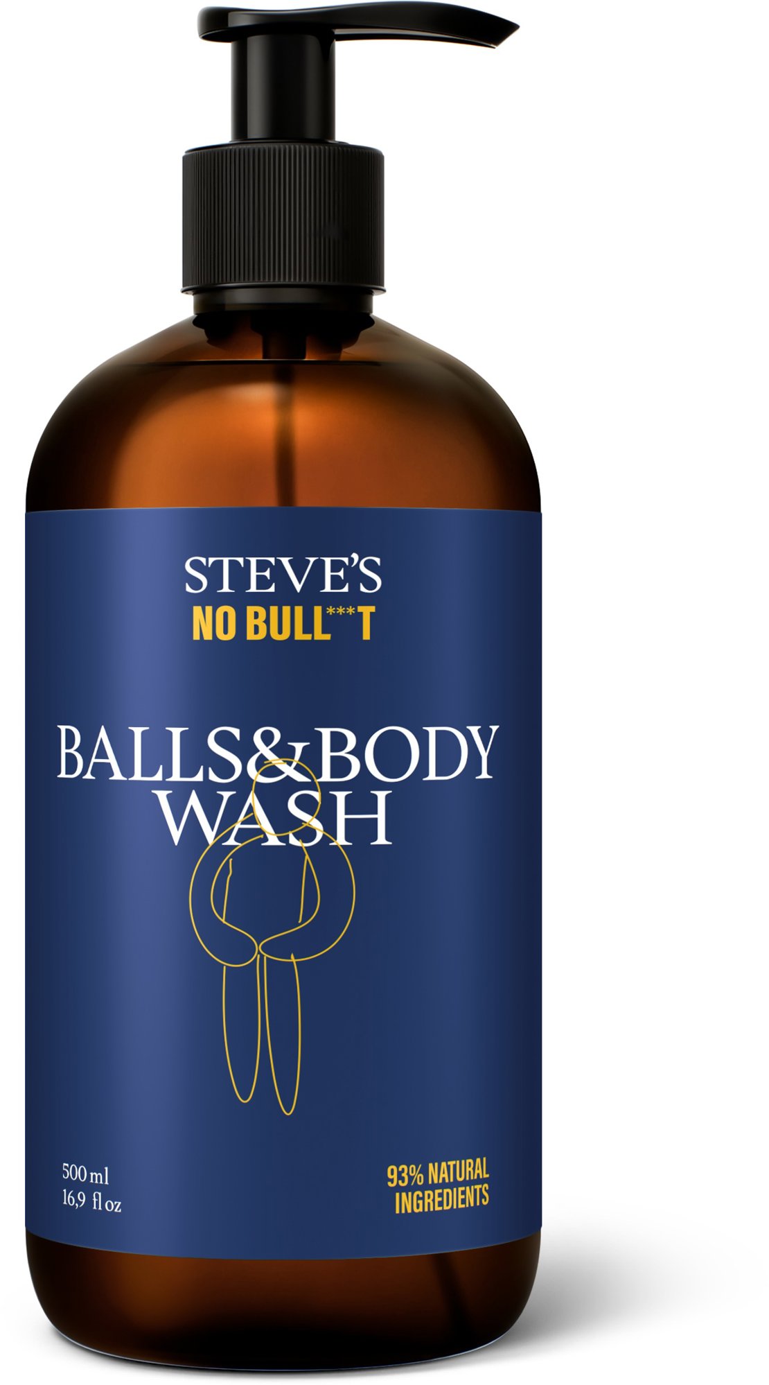 STEVE'S No Bull***t Balls & Body Wash 500 ml