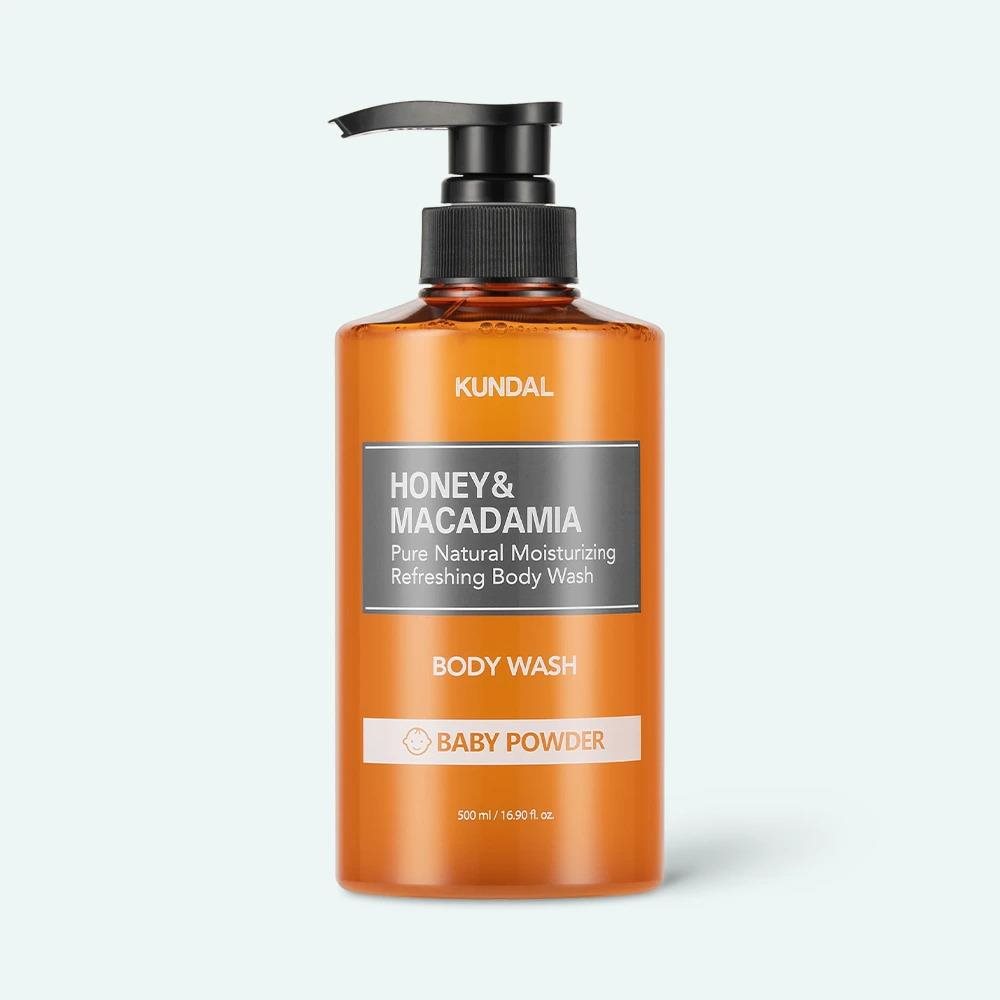 KUNDAL Honey & Macadamia Pure Body Wash Baby Powder 500 ml