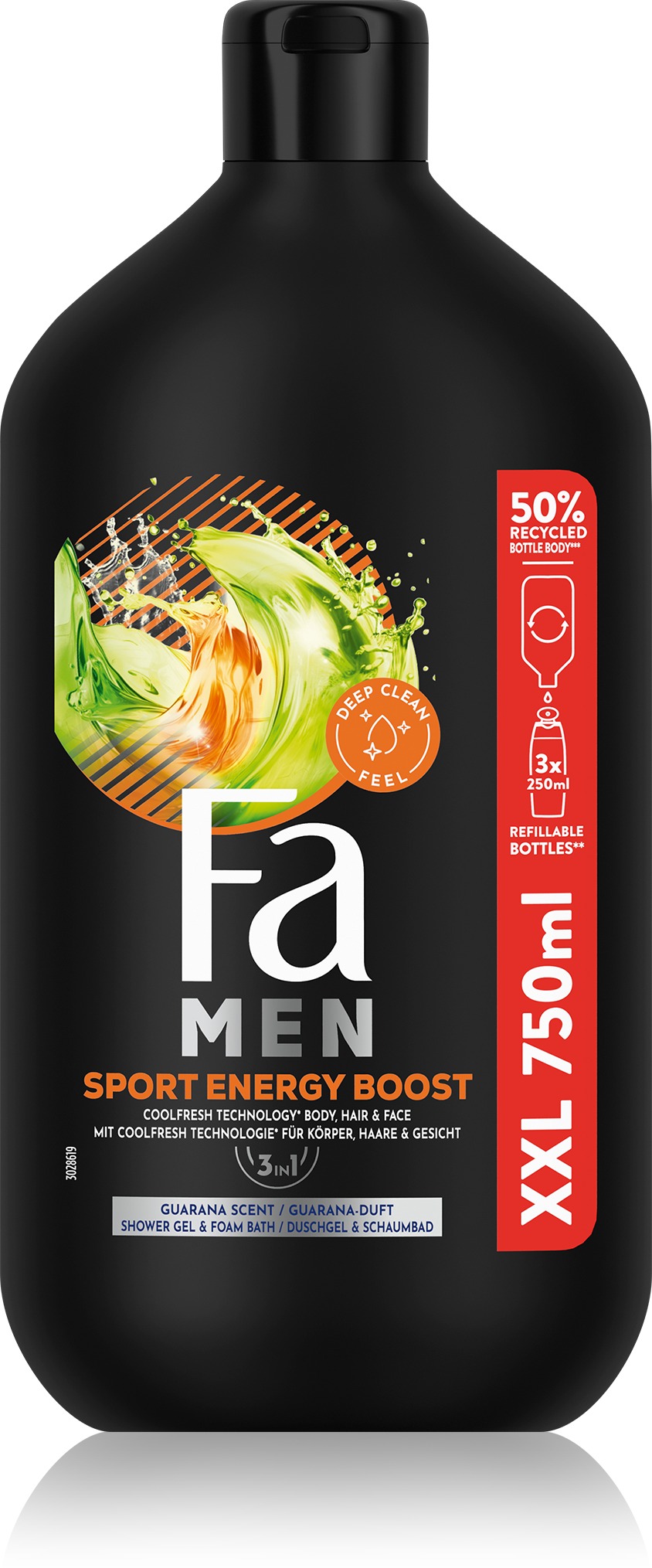 FA MAN Sport Energy Boost 3v1 750 ml