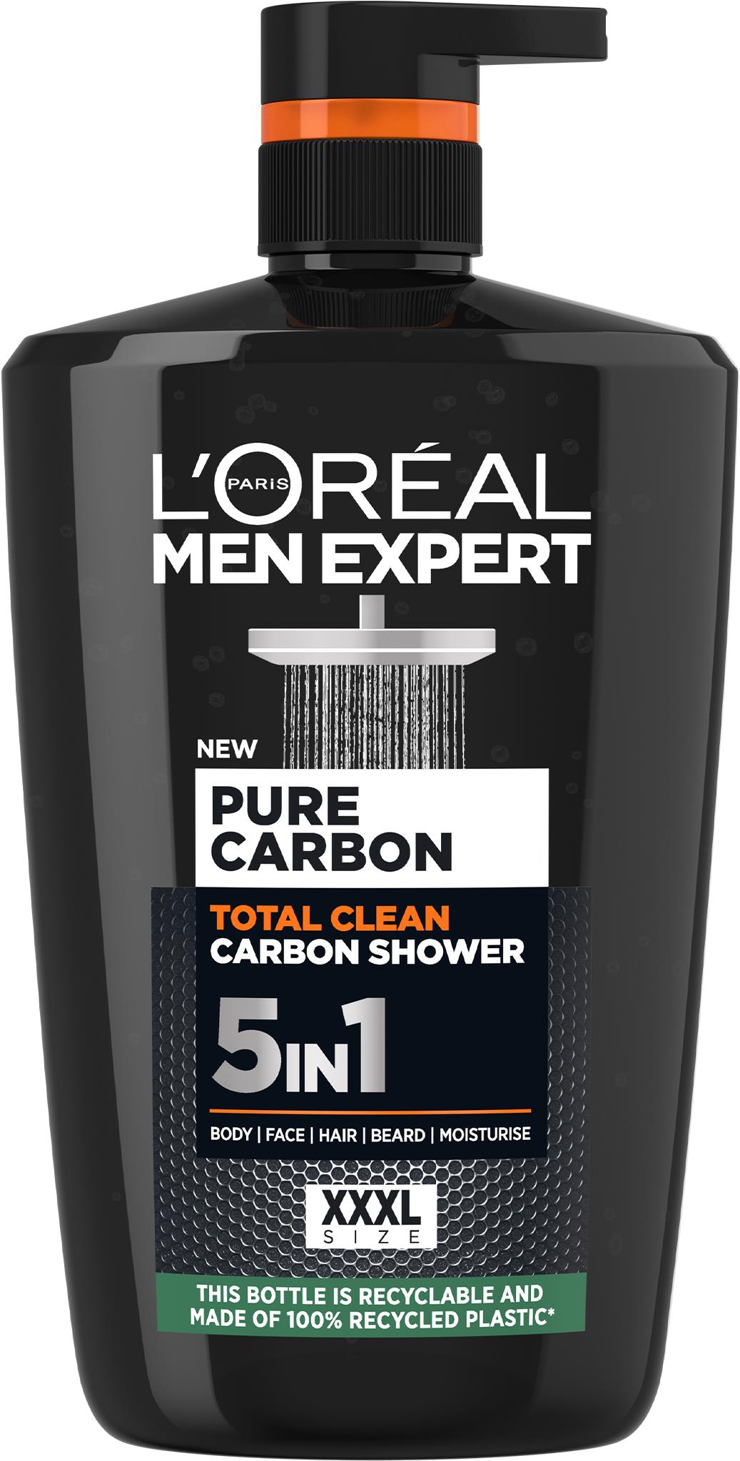 L'ORÉAL PARIS Men Expert Pure Carbon XXXL sprchový gel, 1000 ml