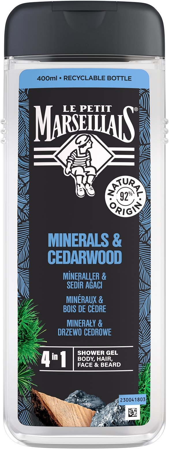 LE PETIT MARSEILLAIS Minerály a cedrové dřevo 4 v 1 400 ml