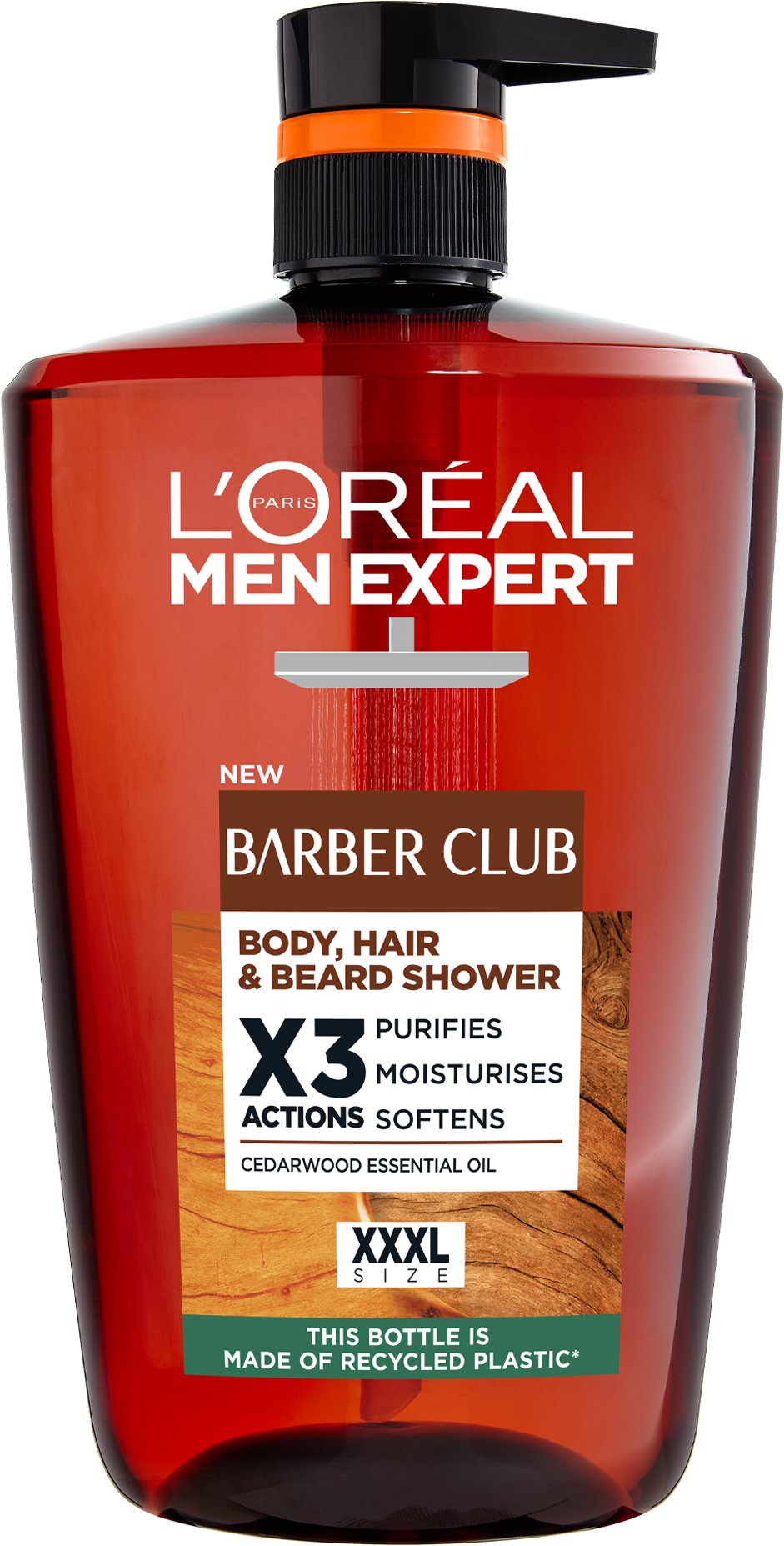 L'ORÉAL PARIS Men Expert Barber Club sprchový gel na tělo, vlasy a vousy, 1 000 ml