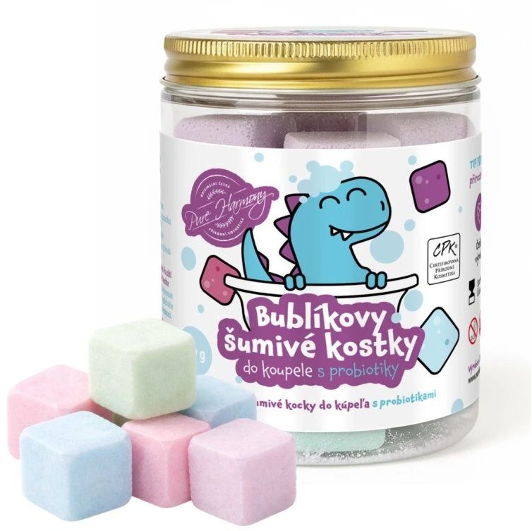 PURE HARMONY Bublíkovy šumivé kostky 180 g