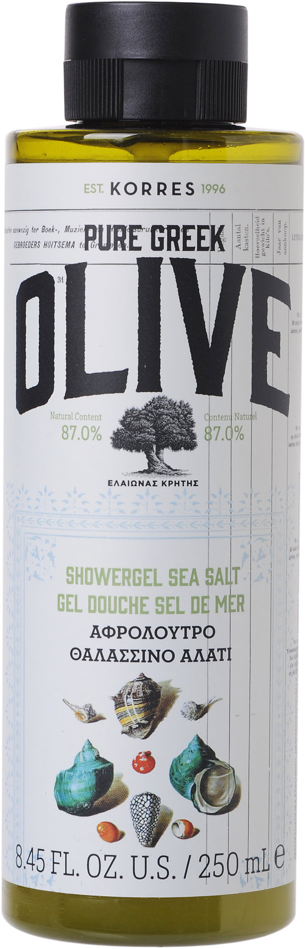 KORRES Pure Greek Olive Sea Salt Showergel 250 ml