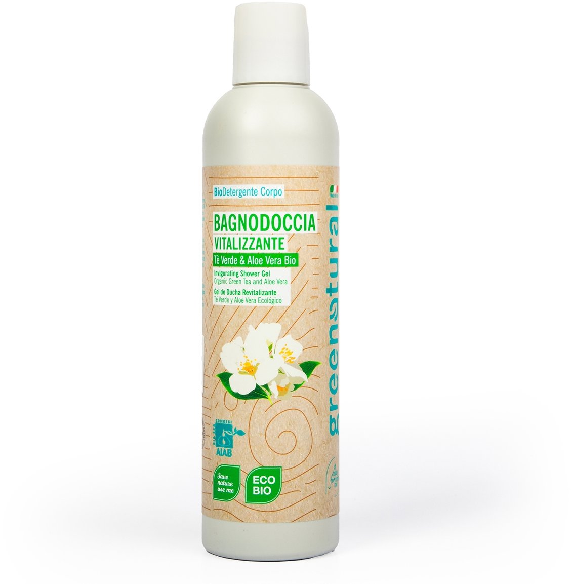 GREENATURAL Povzbuzující zelený čaj a aloe vera BIO 250 ml
